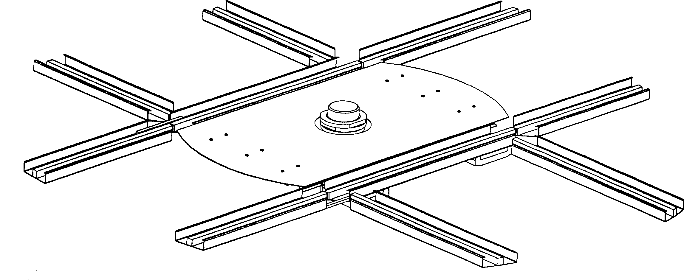 Track type screen cabinet transfer device