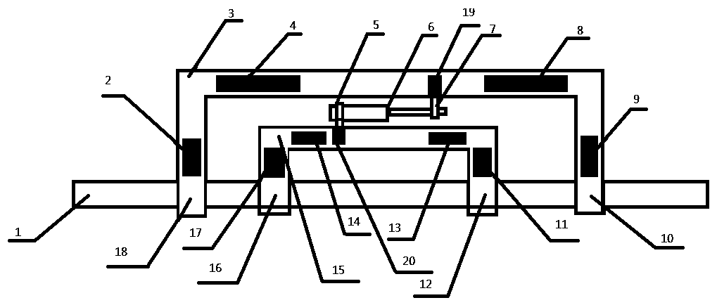 A closed-loop micro-displacement stepping drive device with variable step distance with displacement sensing function