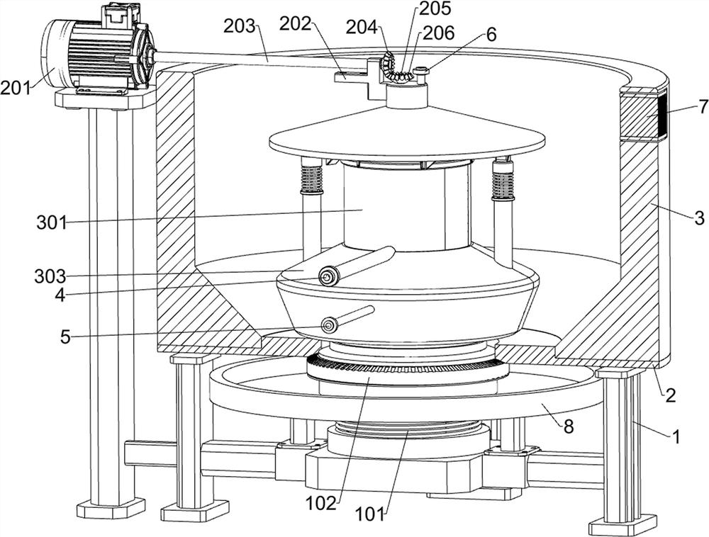 A cathode and anode bed regeneration waste acid and alkali water treatment device for chlor-alkali industry