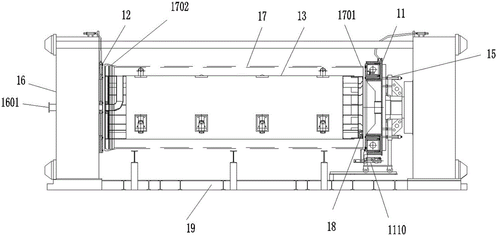 Supercharging test apparatus and use method thereof