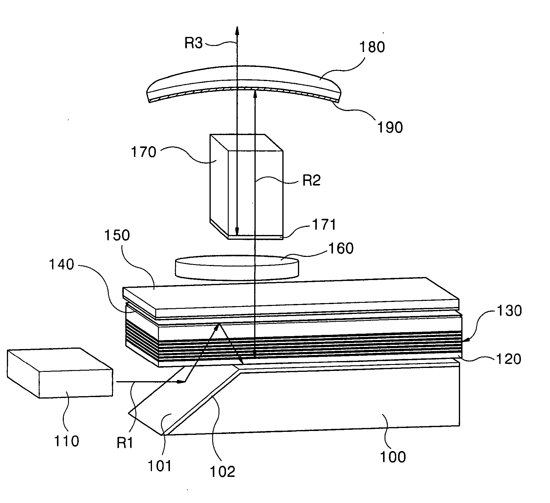 Optically pumped semiconductor laser