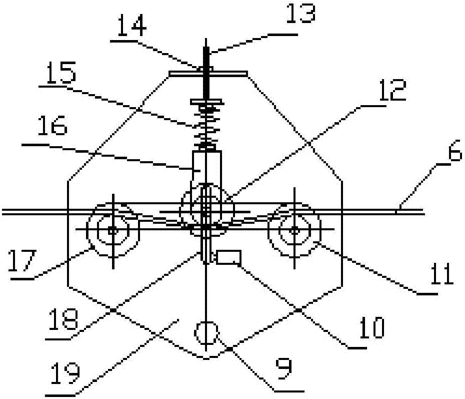 Winch steel wire rope tension control device