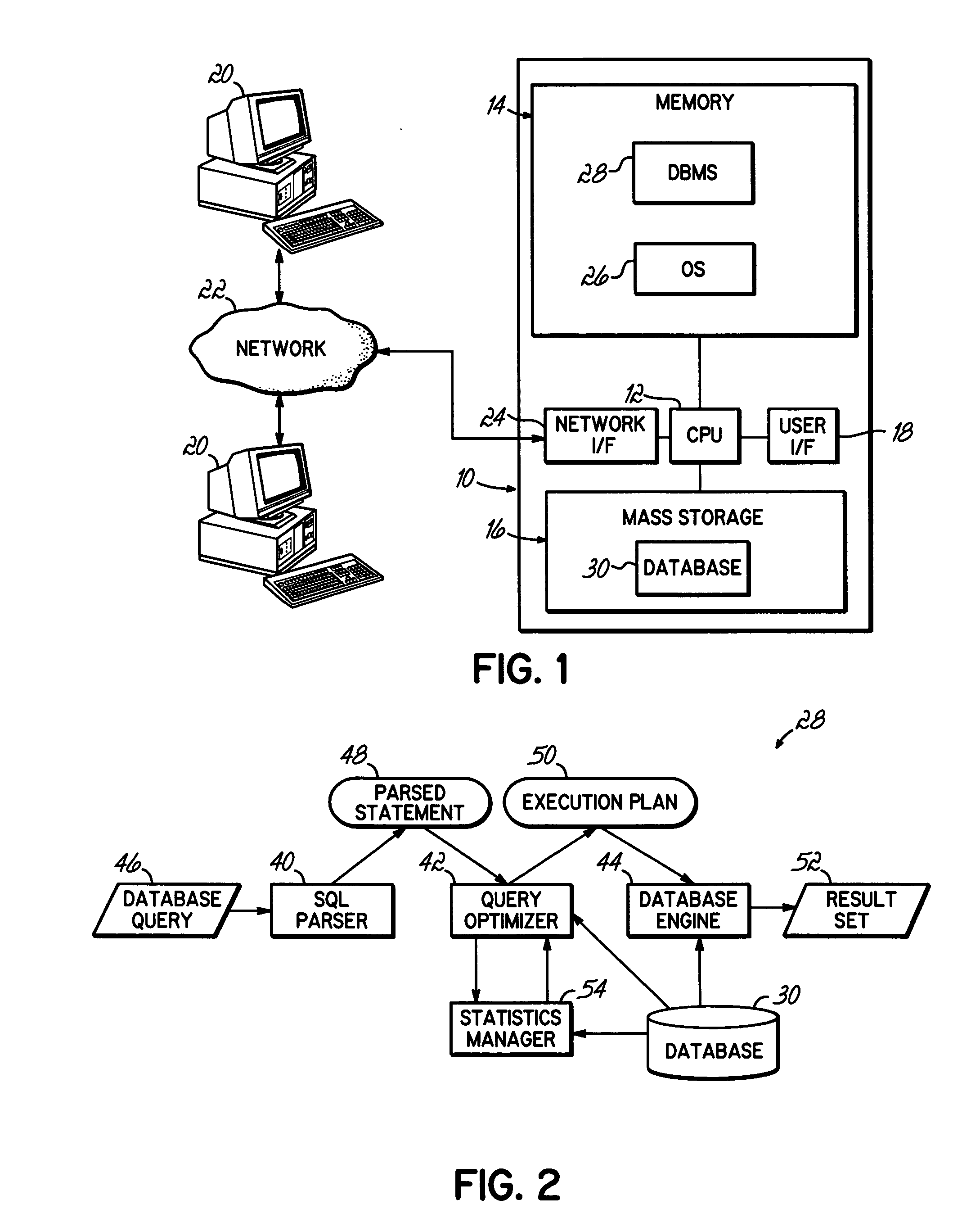 Highlighting entities in a display representation of a database query, results of a database query, and debug message of a database query to indicate associations