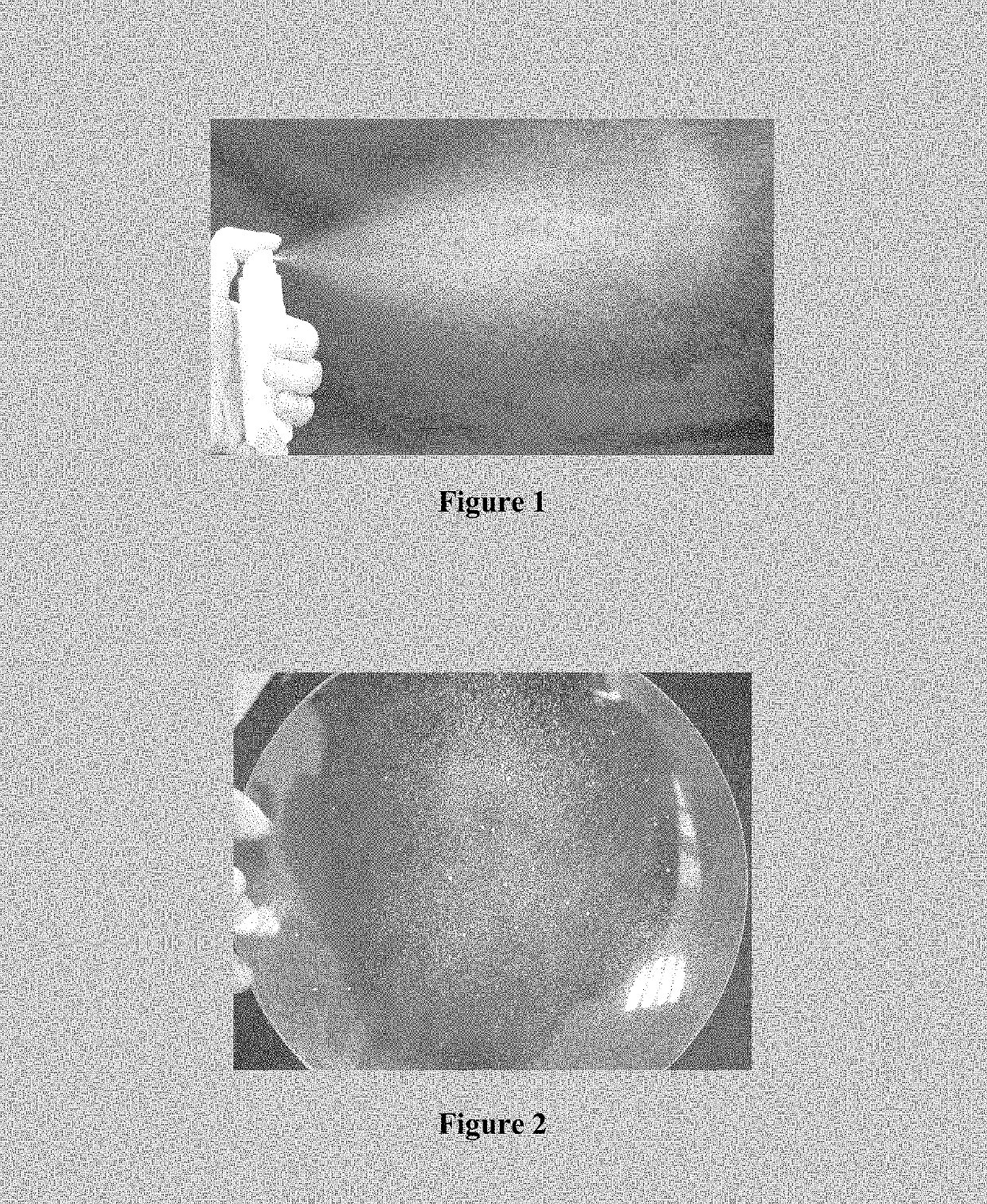 Peg free stable low viscosity oil-in-water emulsion and use thereof