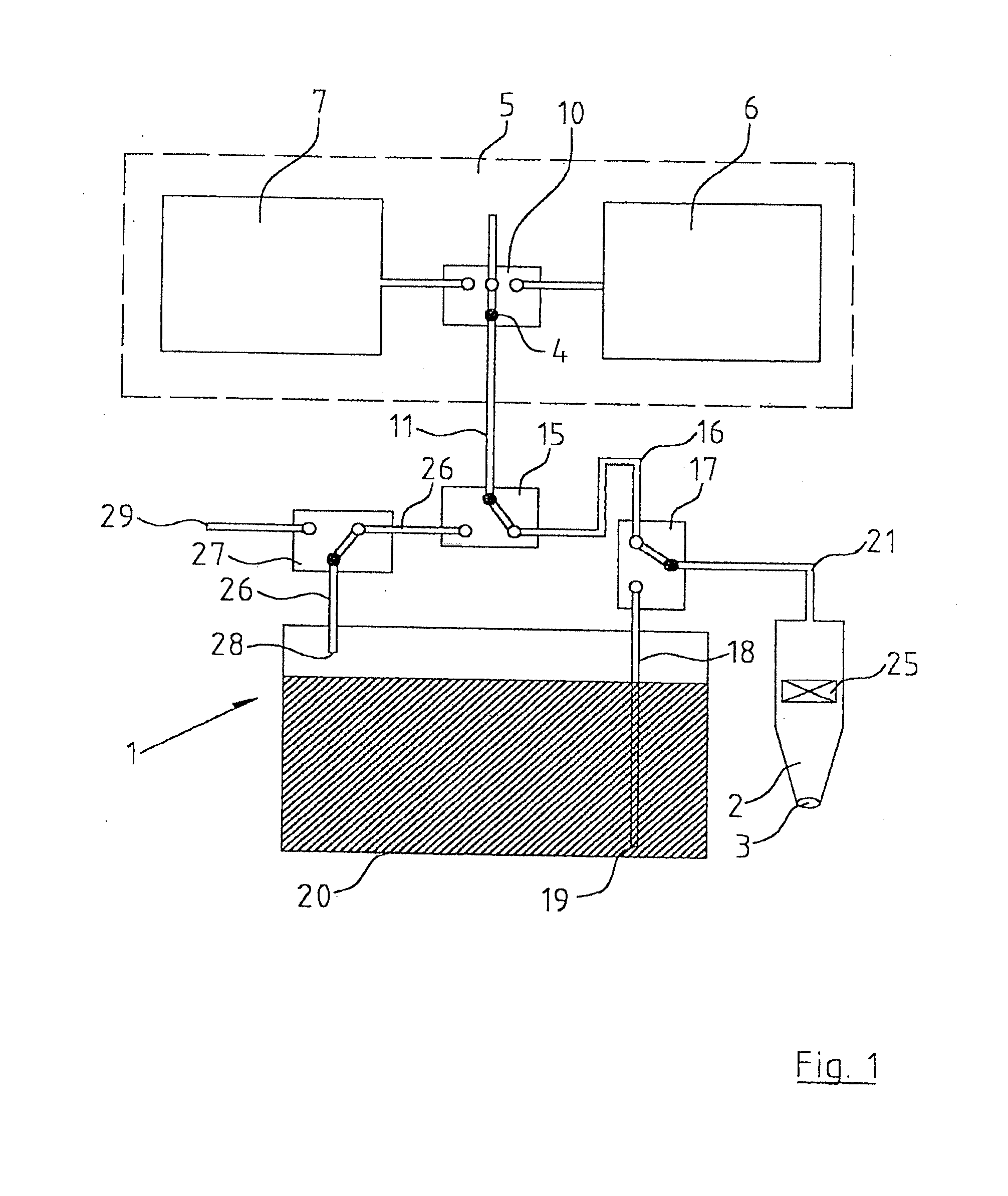 Cleaning of system for dispensing of liquid droplets