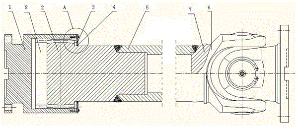 A shaft coupling for a rolling mill