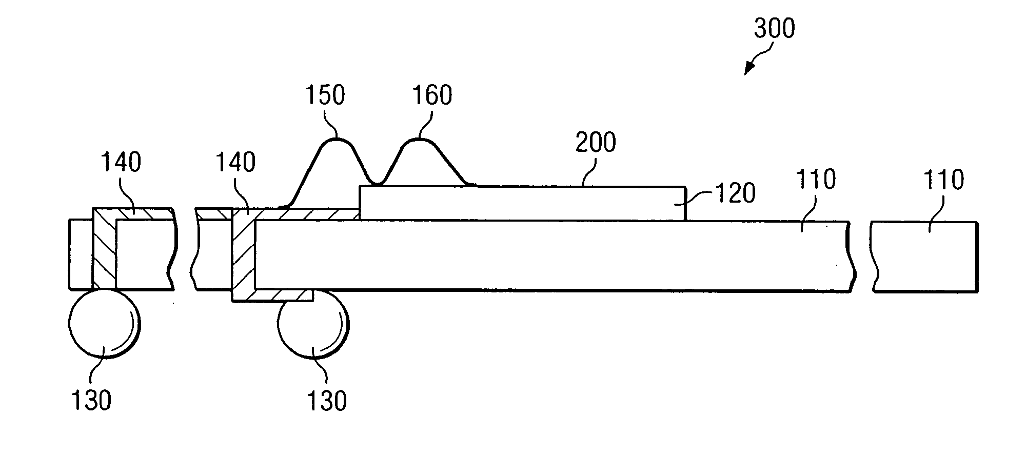 Power plane design and jumper wire bond for voltage drop minimization