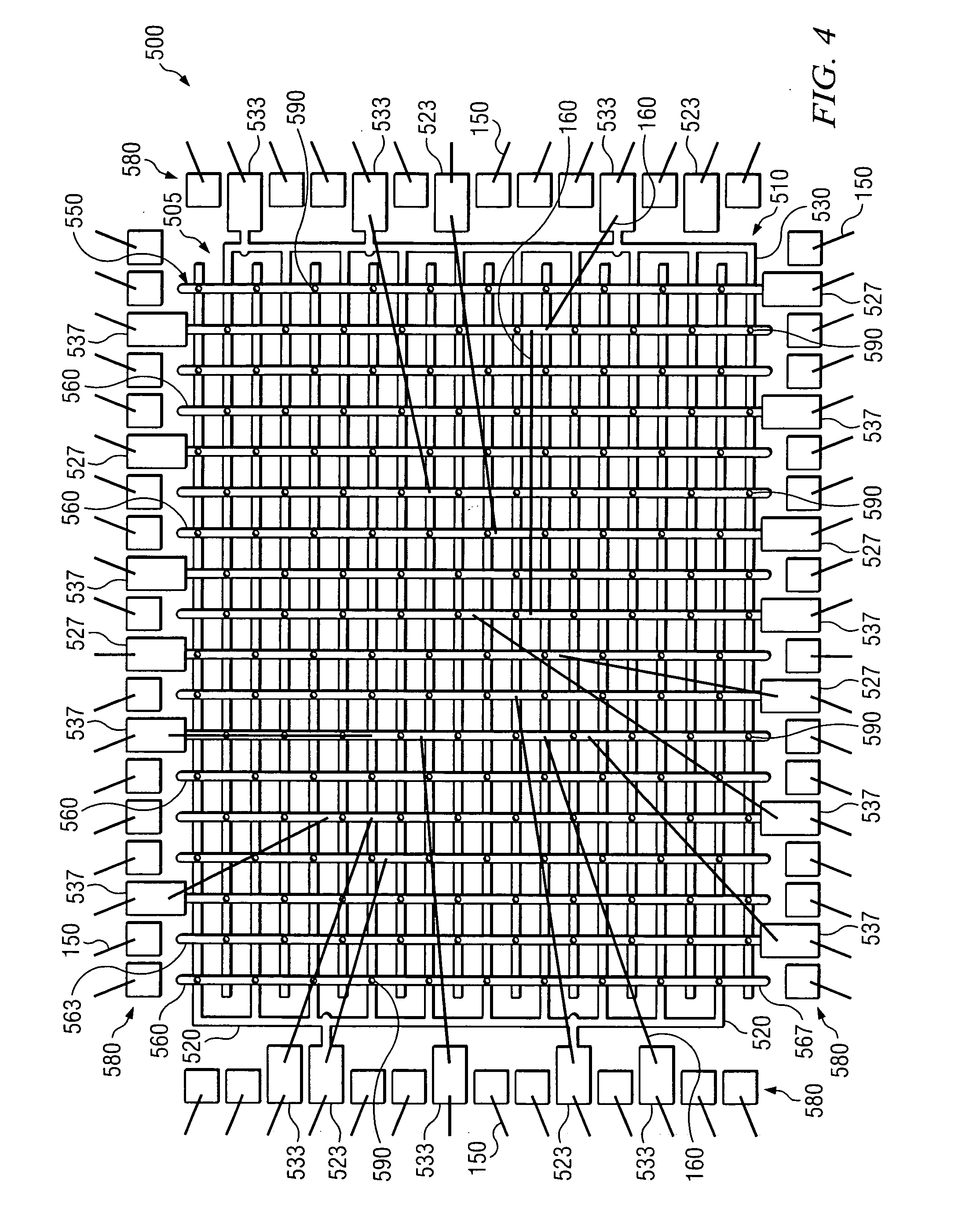 Power plane design and jumper wire bond for voltage drop minimization