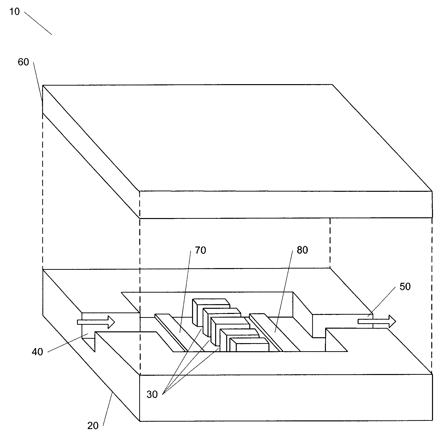 Electroosmotic micropump with planar features