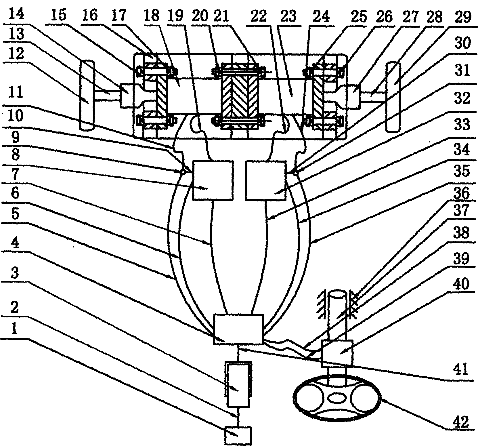 Electronic differential system based on relative slip ratio control