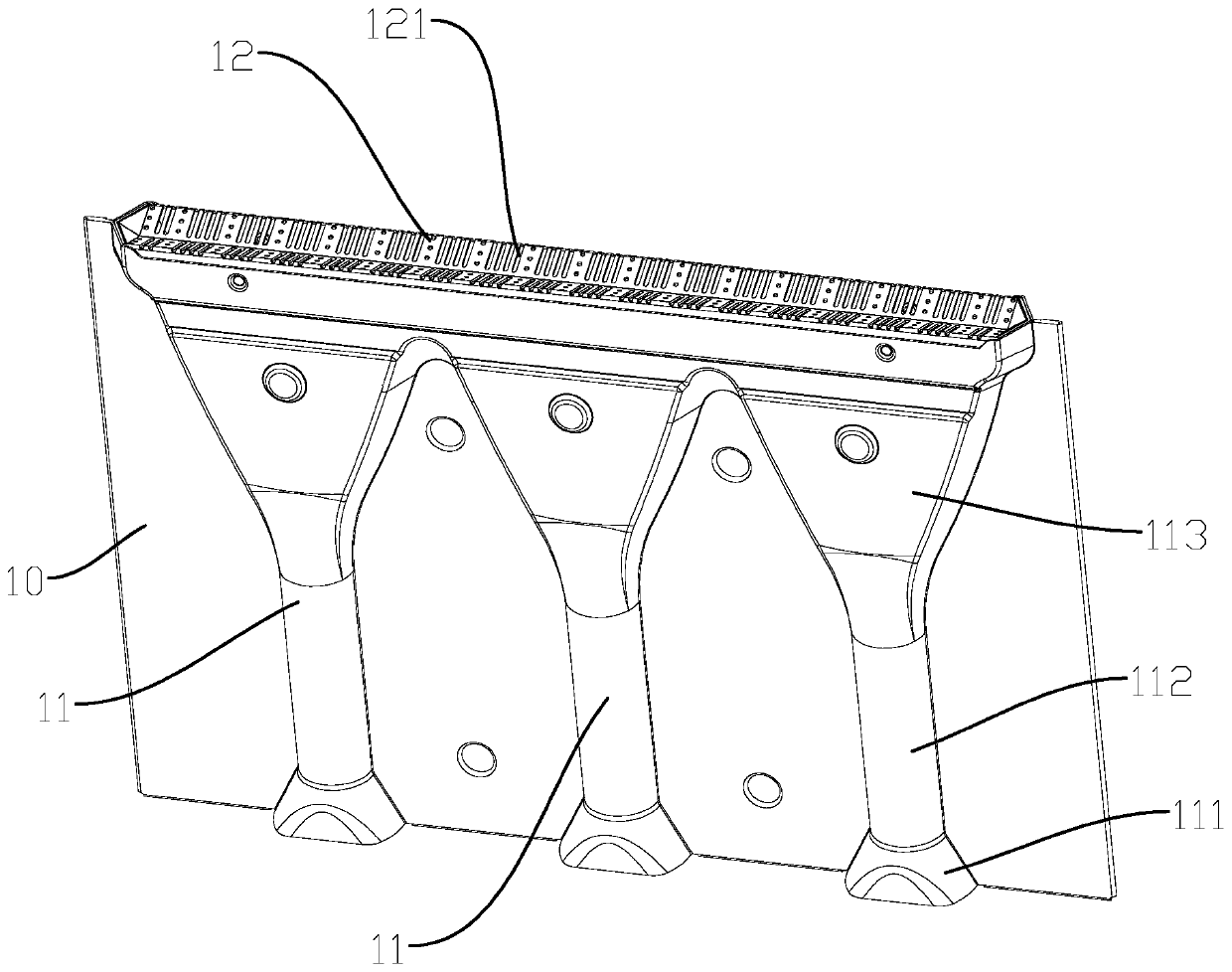 Multi-injection-tube type fire sheet