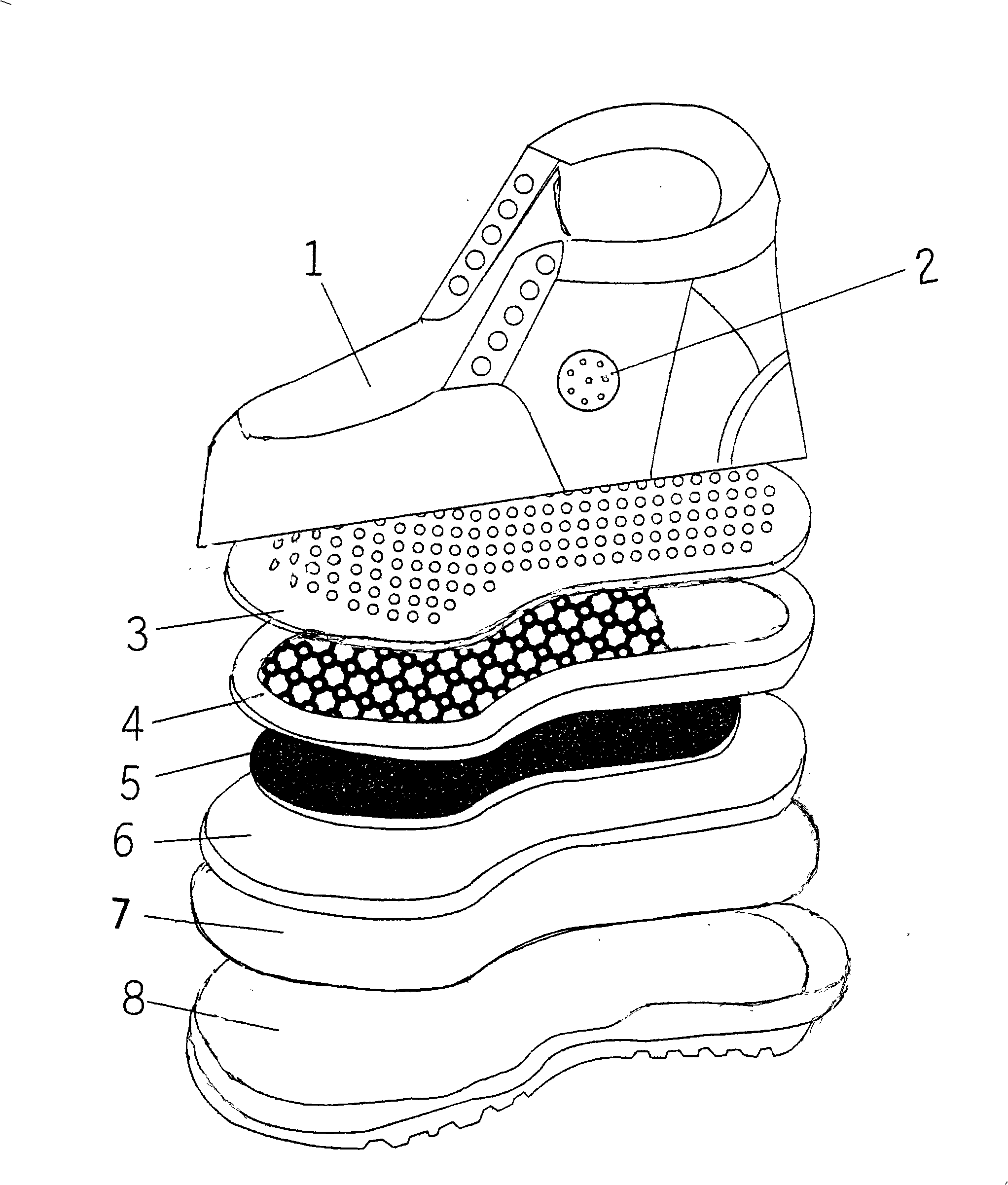 Multifunctional waterproof ventilation safe rubber overshoes