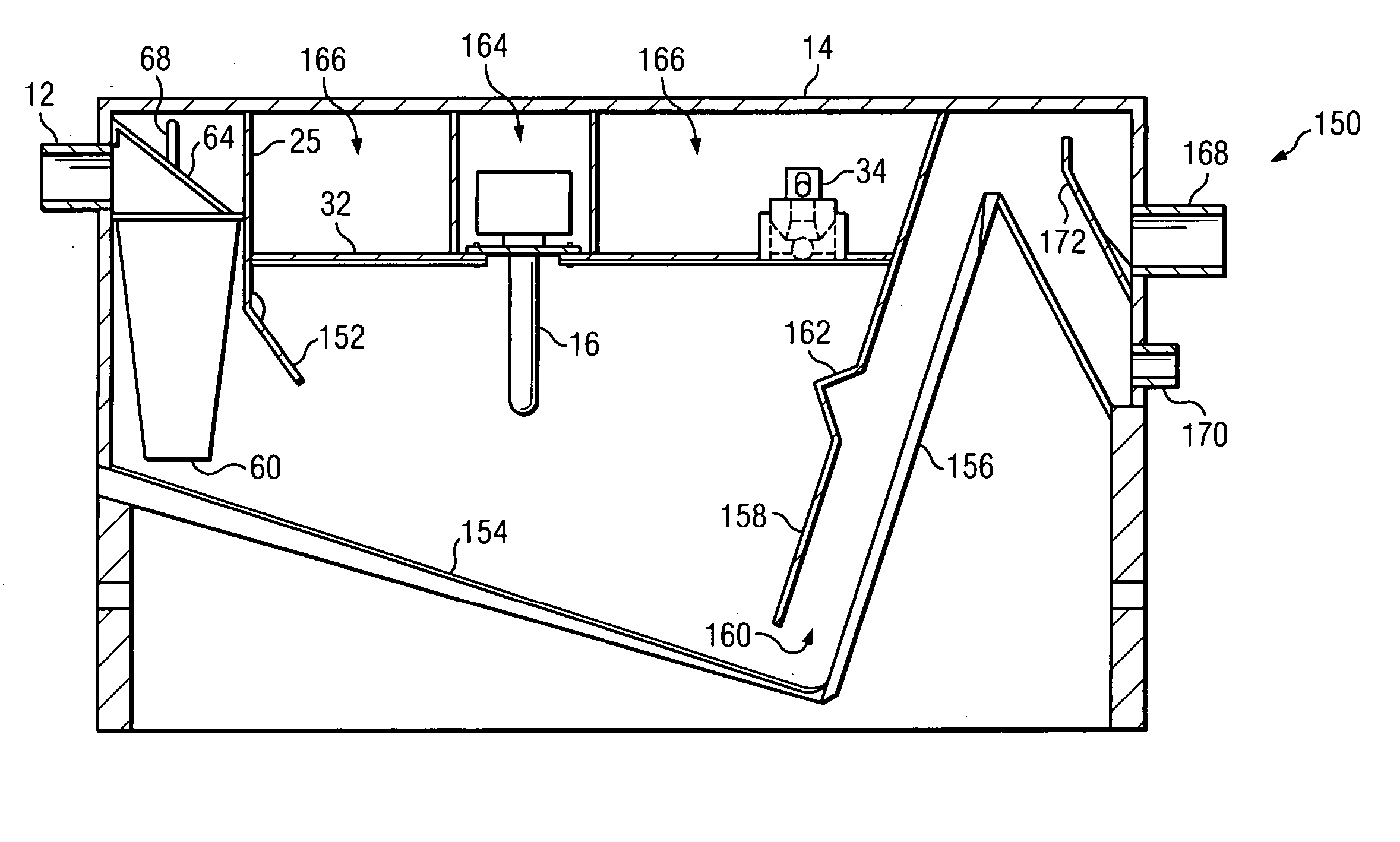 Separator for immiscible liquids