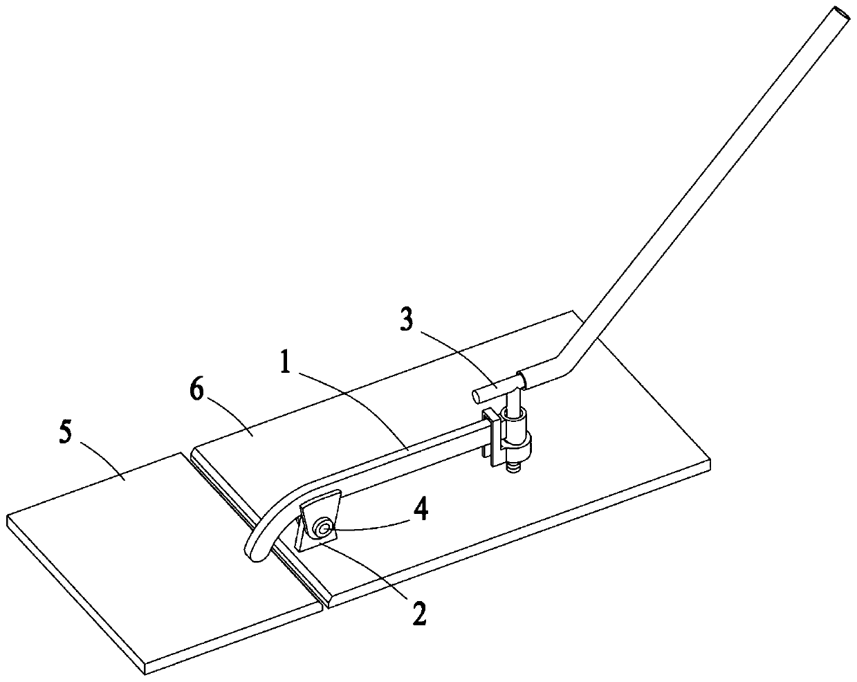 Steel structure face plate tailor welding leveling device