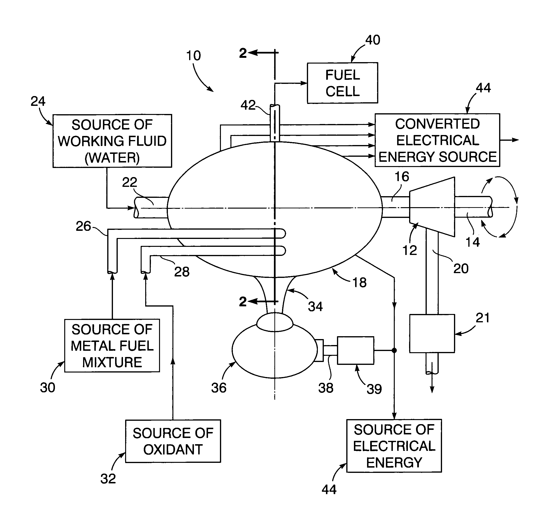 Air-independent fuel combustion energy conversion