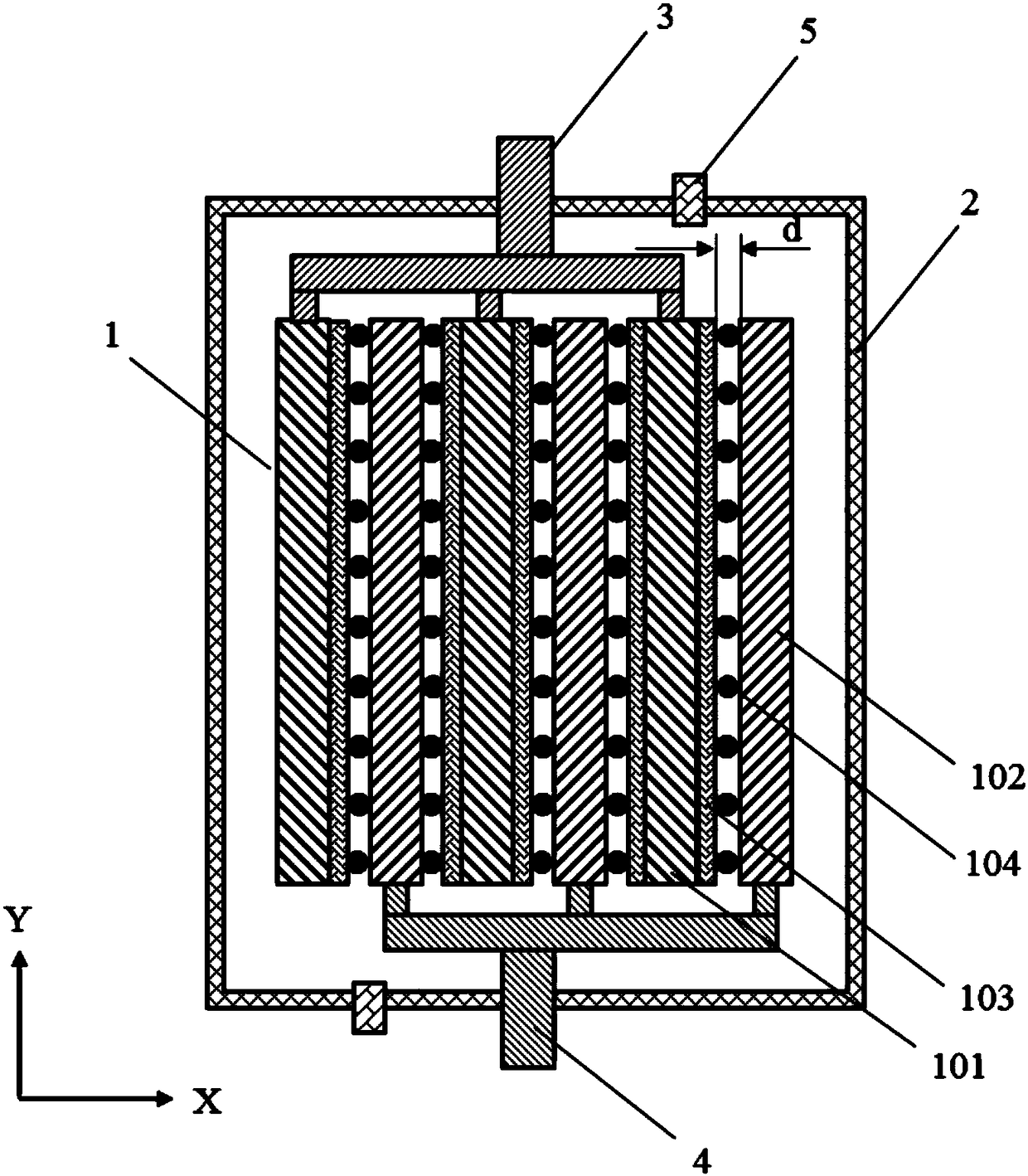 A lithium paste battery cell having a supporting current guiding cable and a lithium paste battery