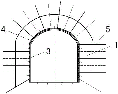 Tunnel collapse disposing method and tunnel collapse support structure