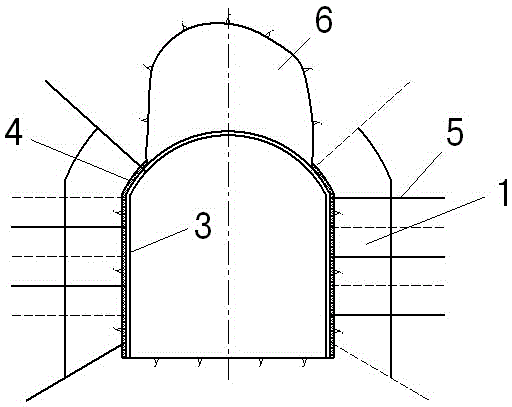 Tunnel collapse disposing method and tunnel collapse support structure