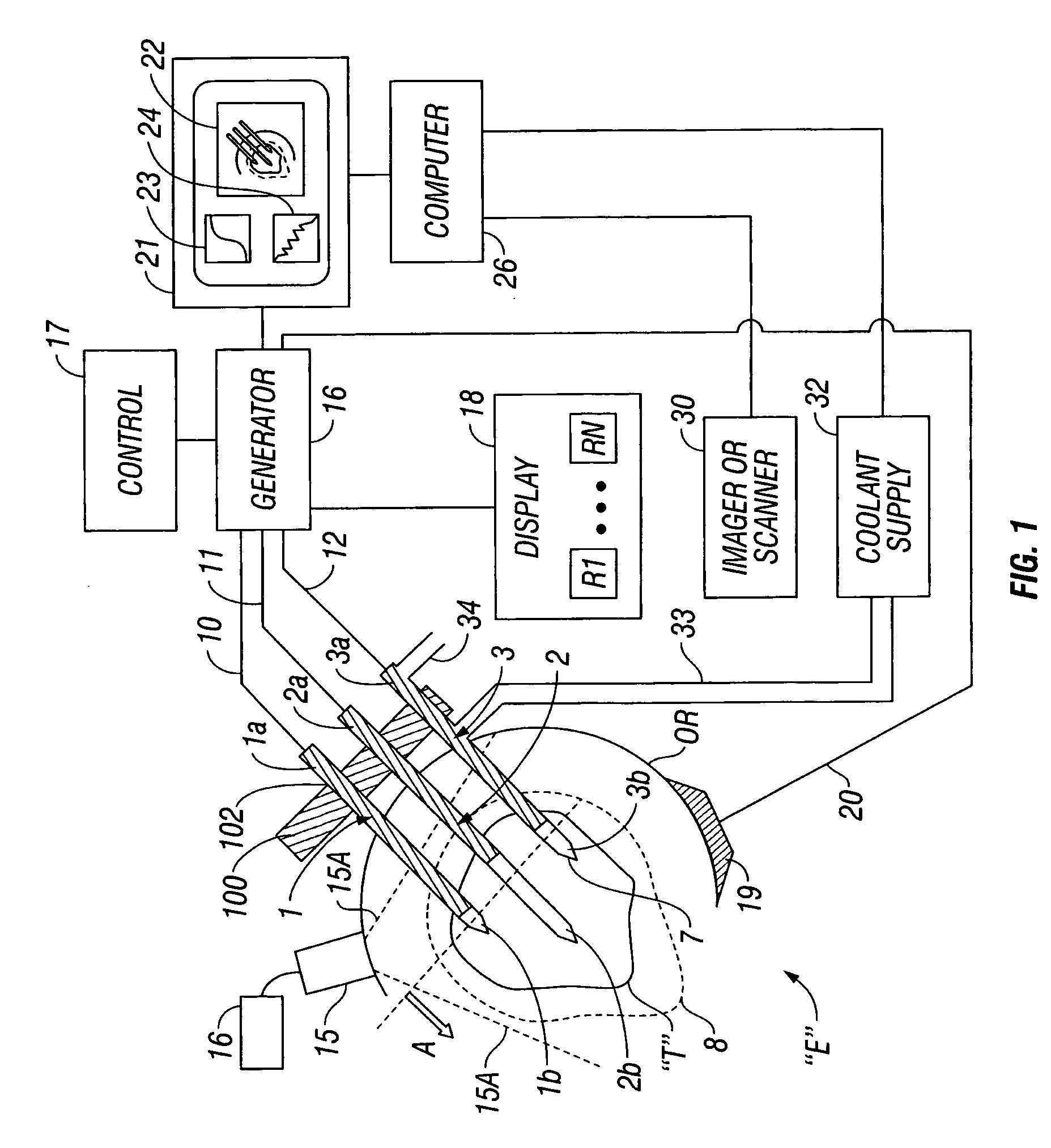 Cool-tip combined electrode introducer