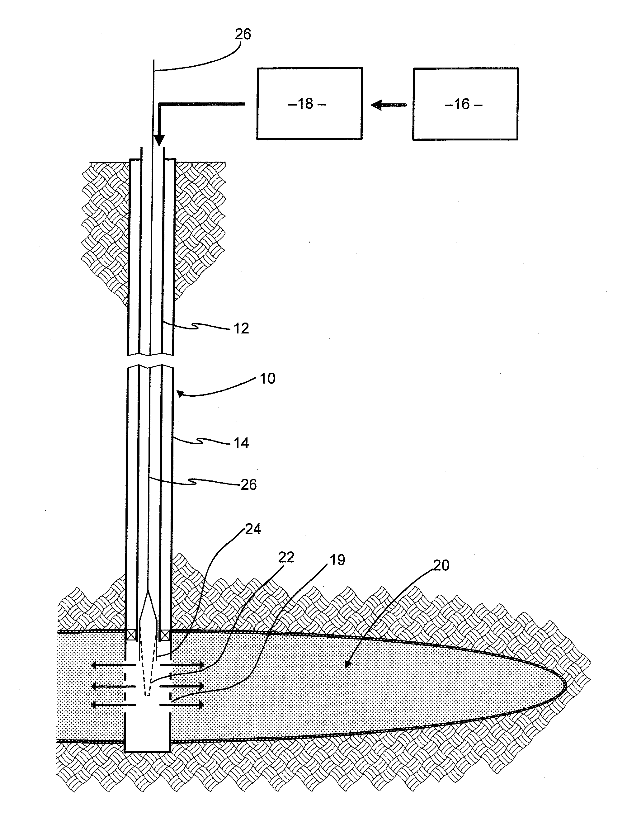 Altering a composition at a location accessed through an elongate conduit