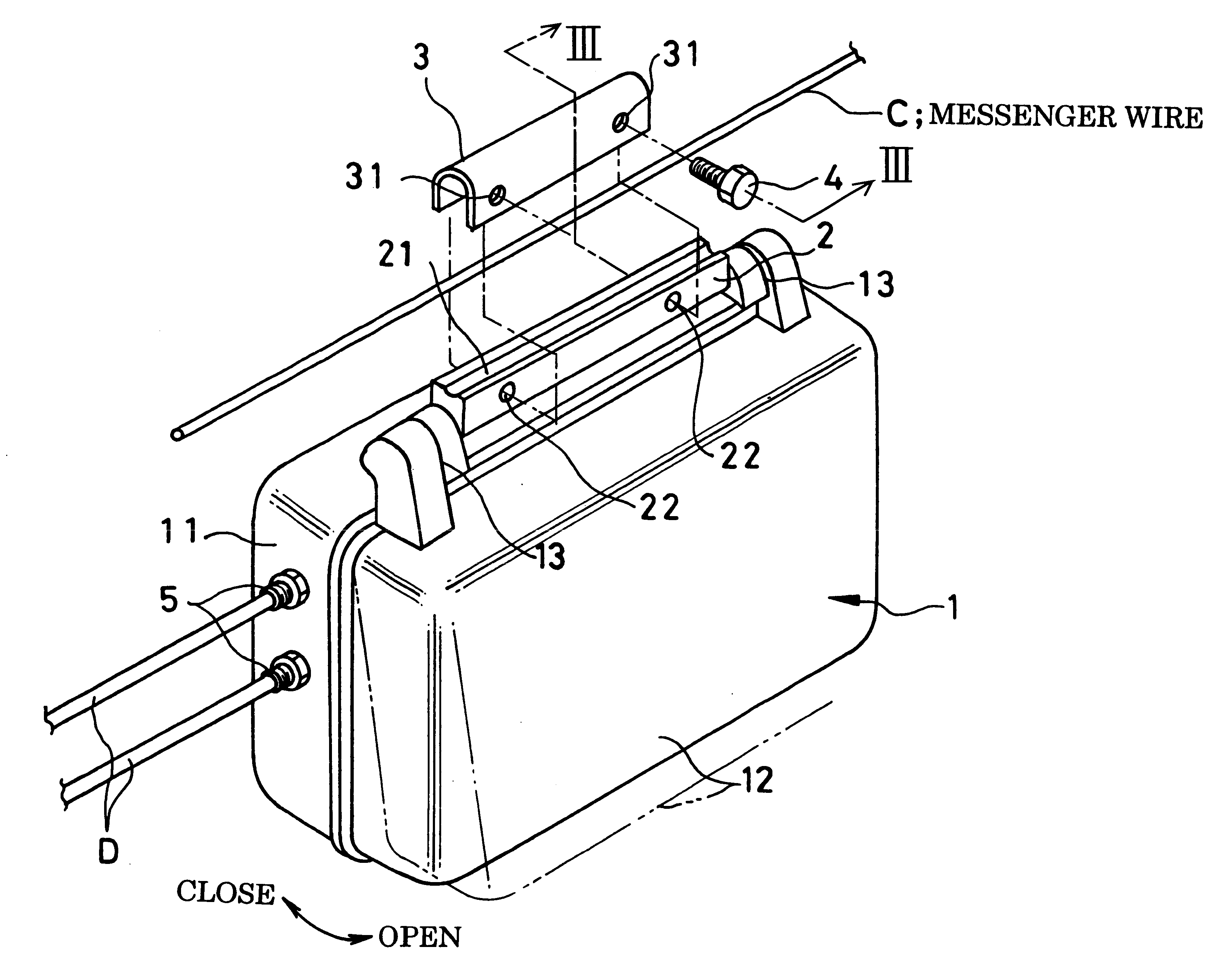 Casing structure of communication equipment