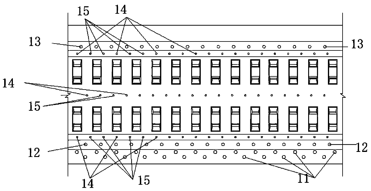 A method for correcting deviation and lifting by grouting in the transition section of track, road and bridge