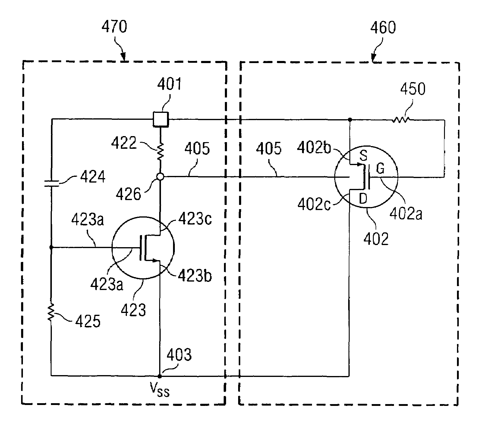 Body-biased pMOS protection against electrostatic discharge