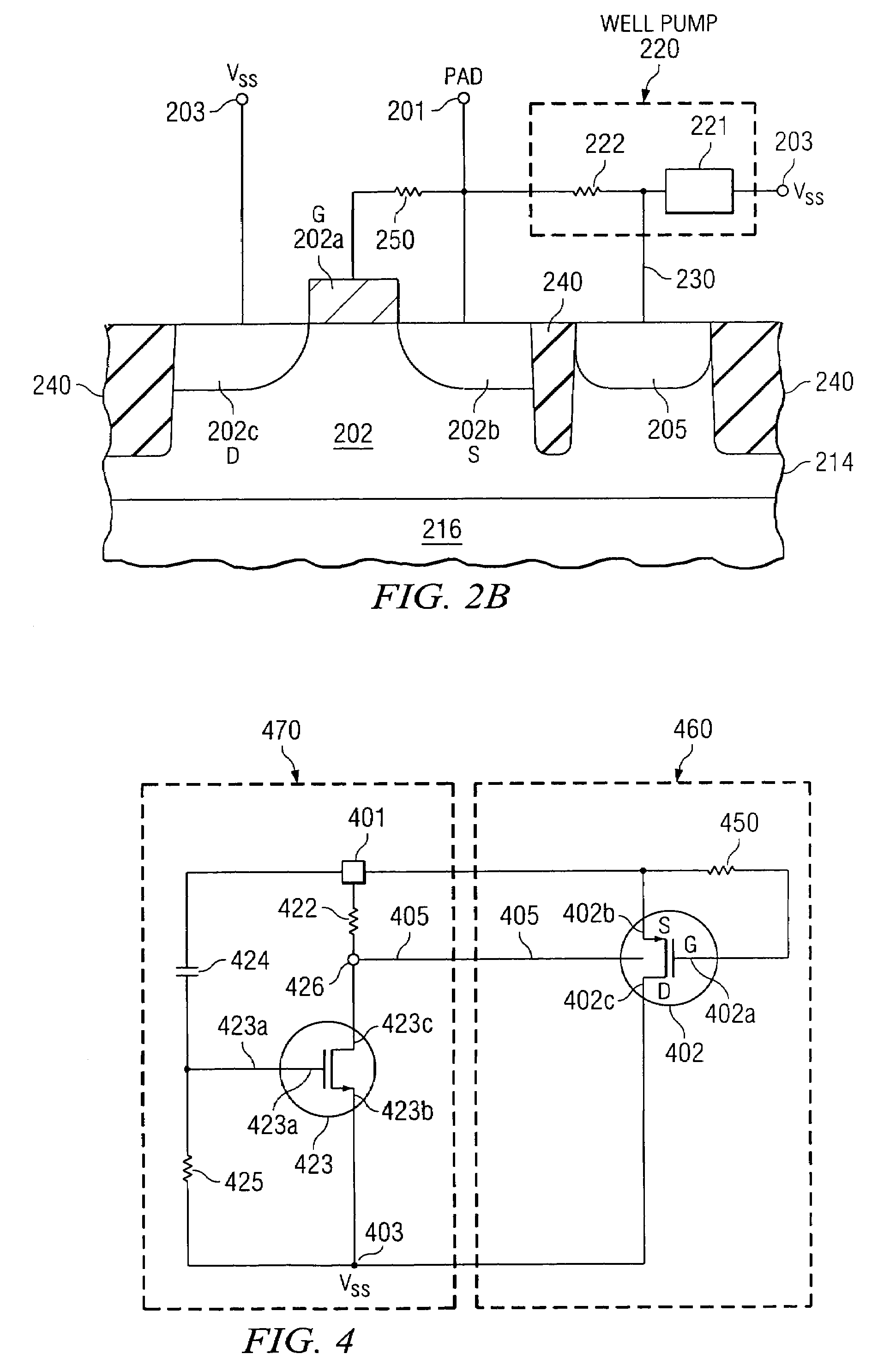 Body-biased pMOS protection against electrostatic discharge