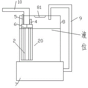 Liquid supply with connection with radial slots and ball thrust bearing