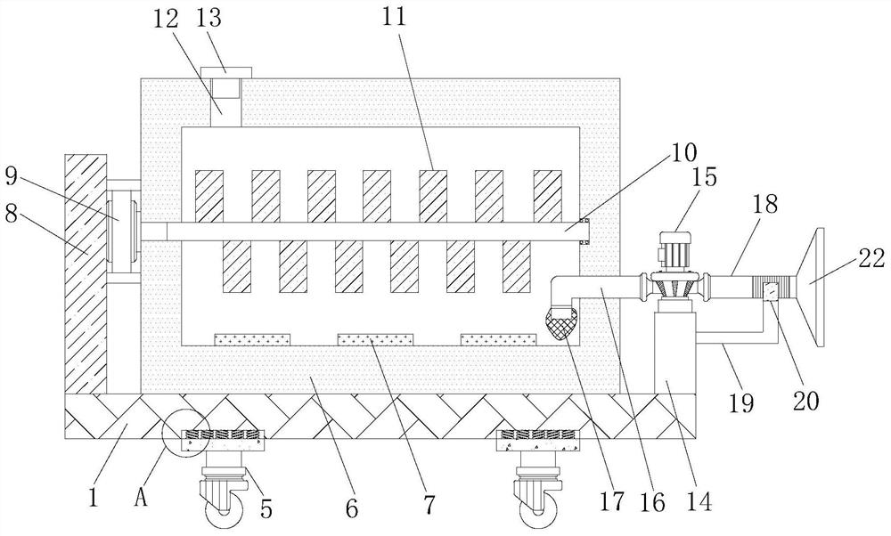 Sewage treatment agent spraying device for sewage treatment