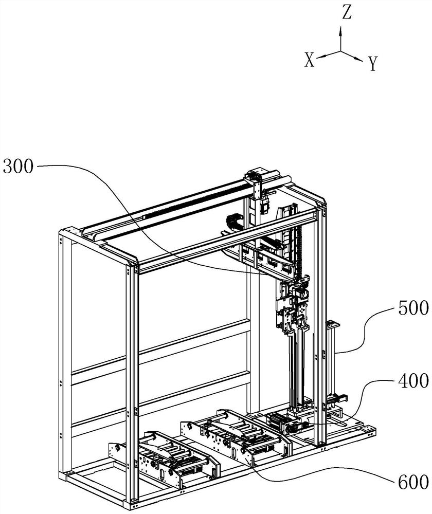 Aluminum profile clamp feeding system