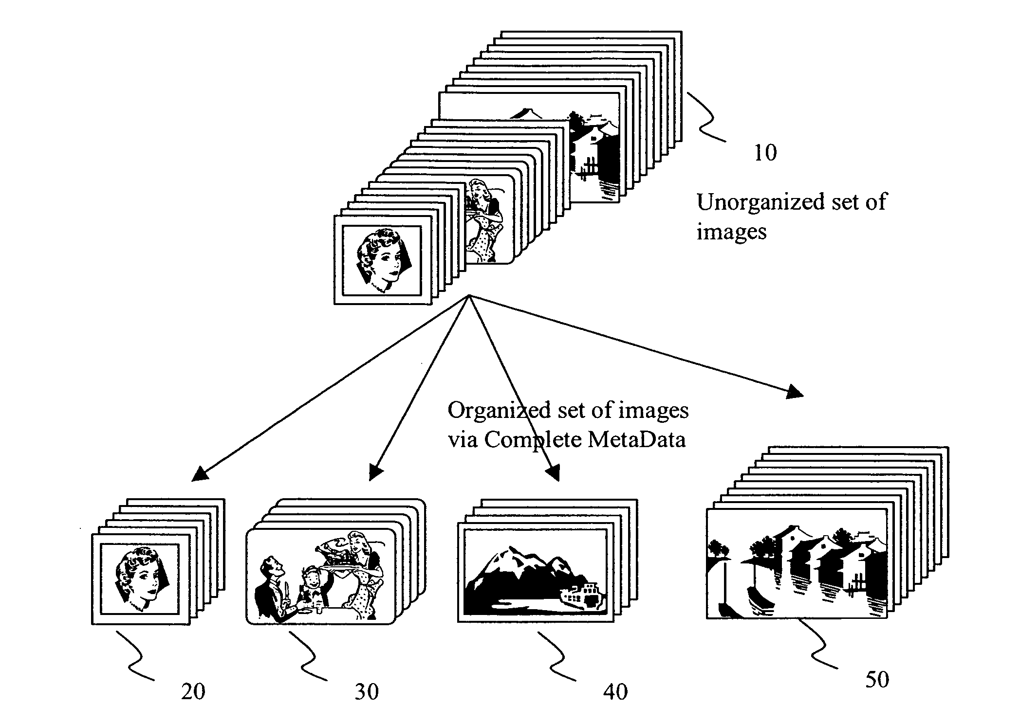 Method for automatically generating a dynamic digital metadata record from digitized hardcopy media