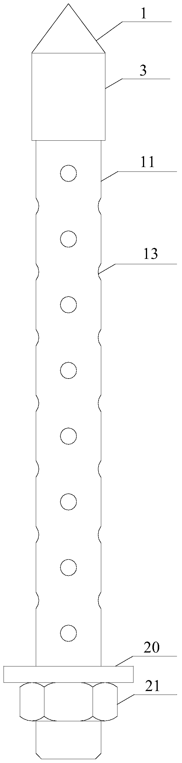 Recyclable advanced small guide pipe and use method thereof