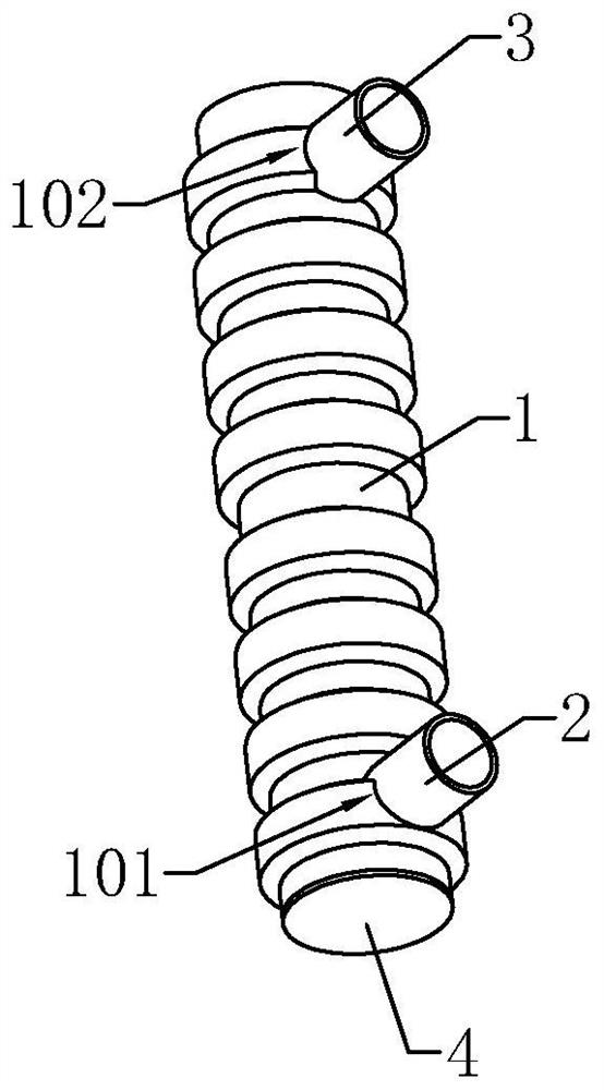 A kind of grouting metal corrugated pipe for reinforcement anchoring and processing method thereof