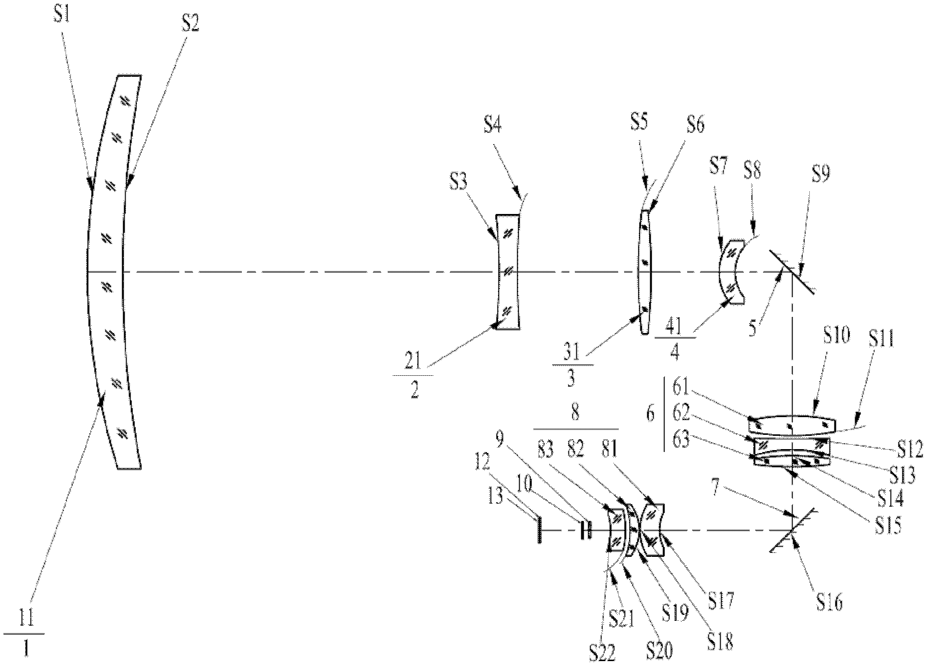 U-shaped folded medium wave infrared 30-times continuous zooming optical system