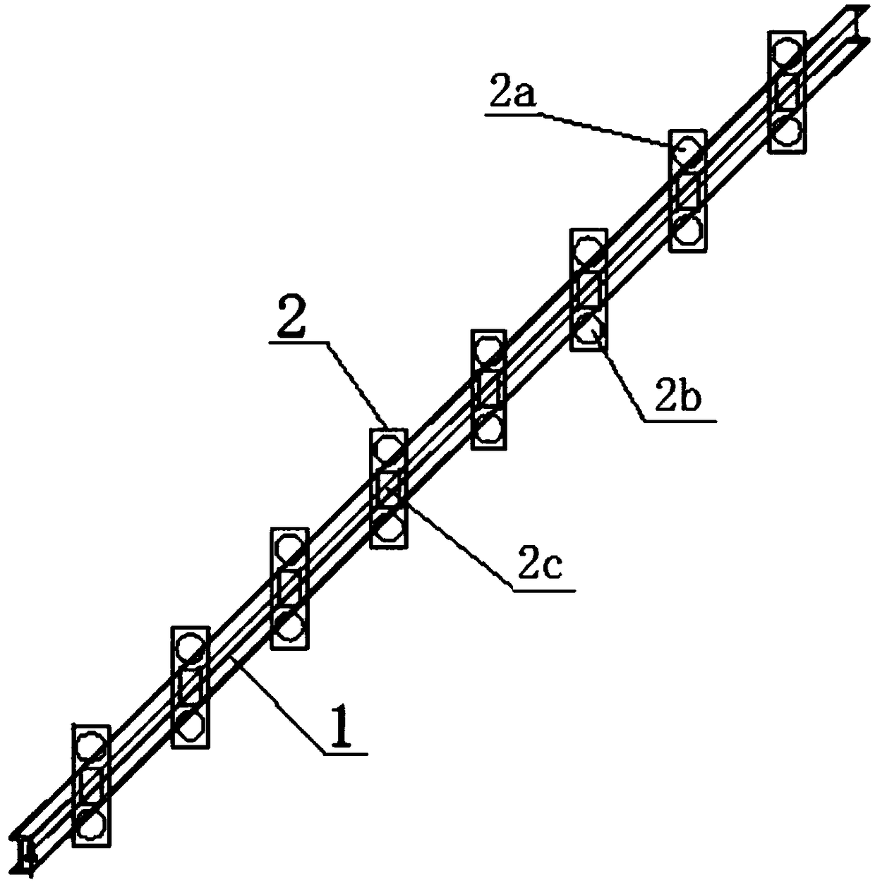 Combined split mounting type hoisting bracket and hoisting method