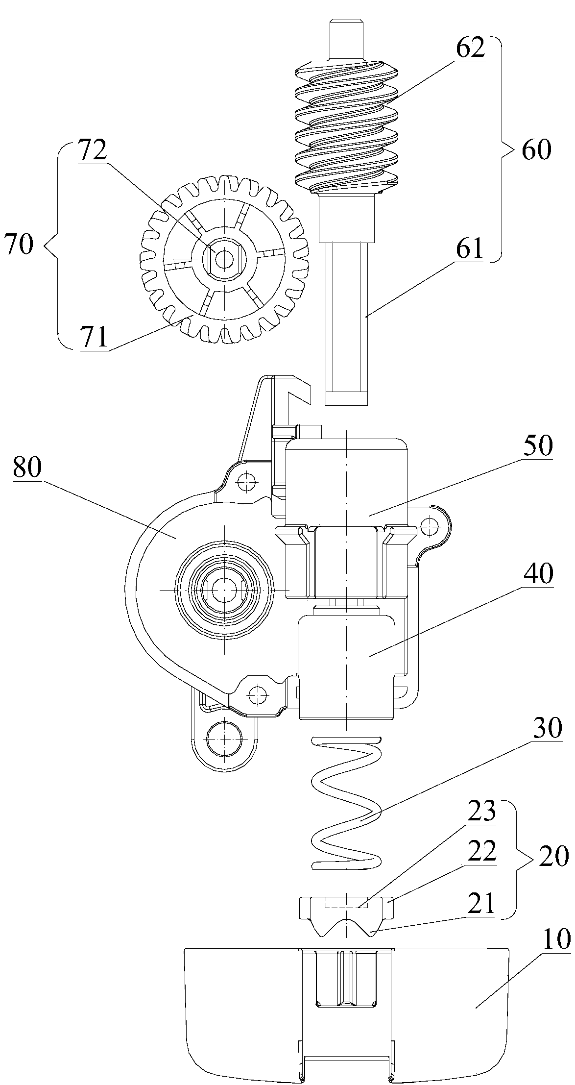 Protection device for rocker arm type manual skylight opening mechanism