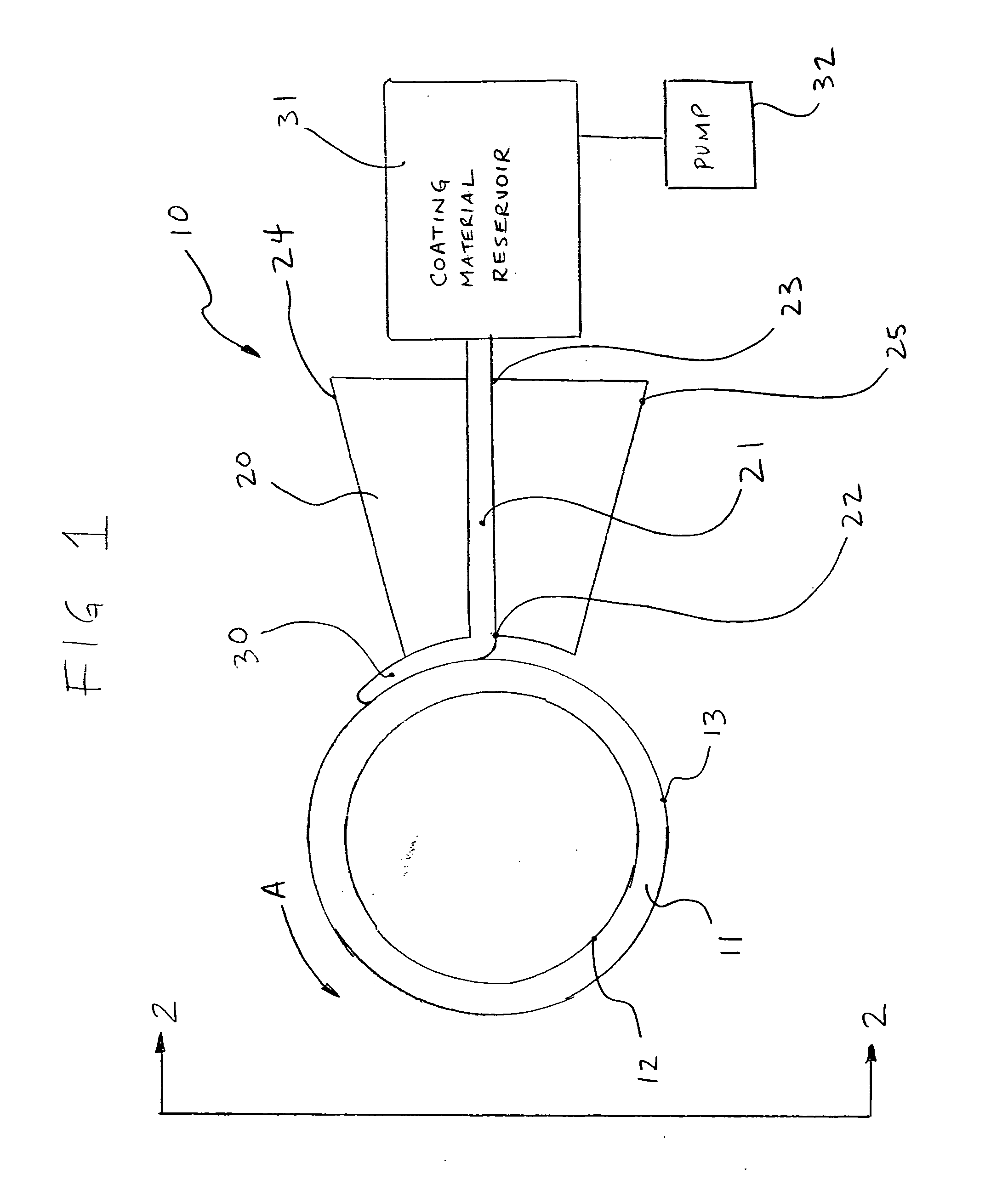 Method and apparatus for coating a medical device using a coating head