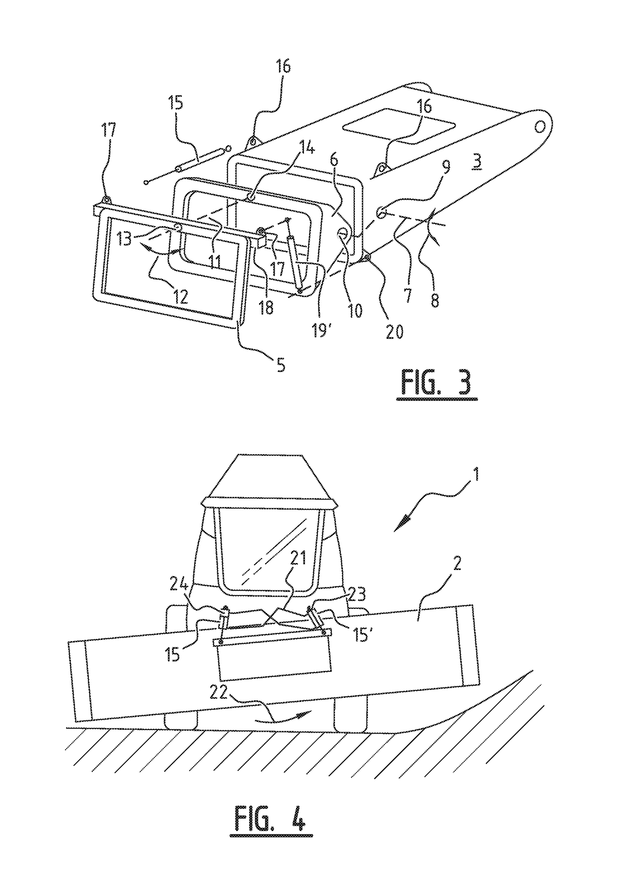 Header mounting frame