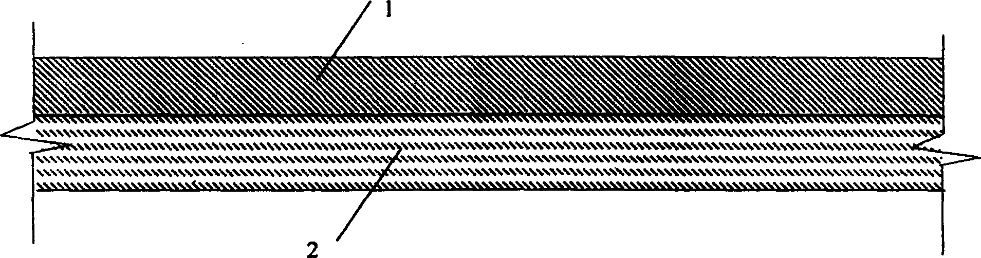 Road surface structure of rolled press polymer modified cement concrete and its constructure method