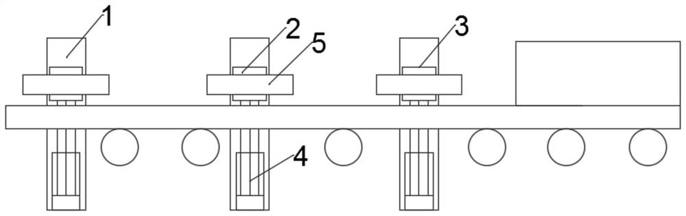 A method and system for controlling the lifting and lowering sequence of screeds in a gypsum board production line