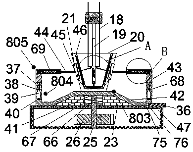 Cleaning and disinfecting device for cup medical instruments