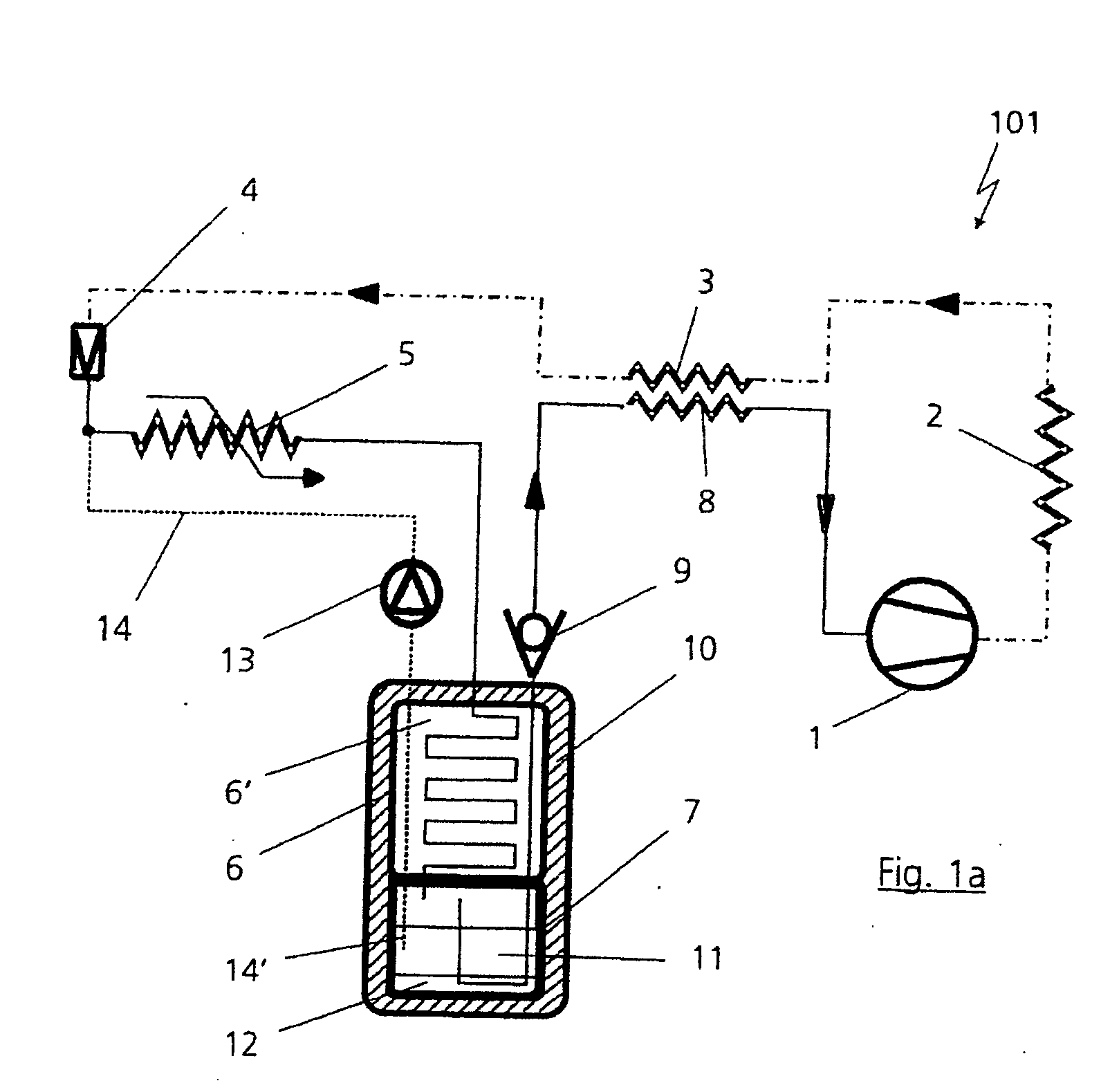 Air-conditioning installation, especially for motor vehicles