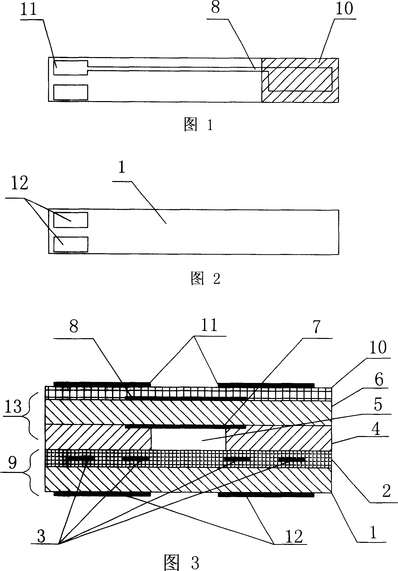 Chip oxygen sensor and its preparation method