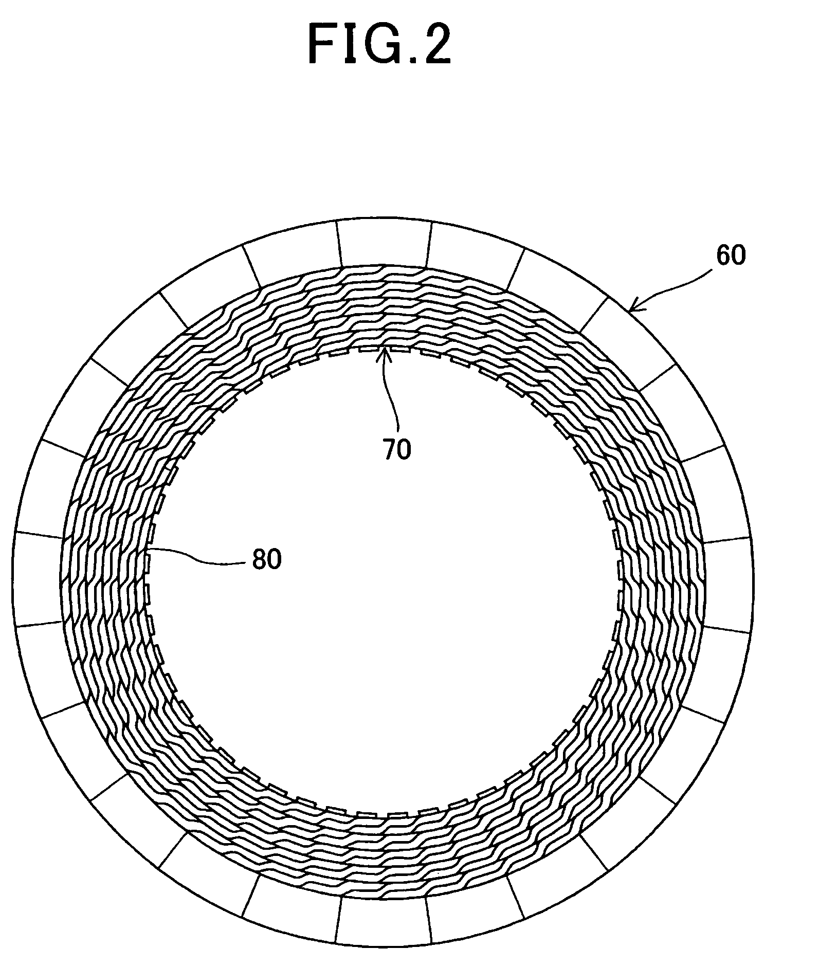 Stator for dynamoelectric machine and method of manufacturing same