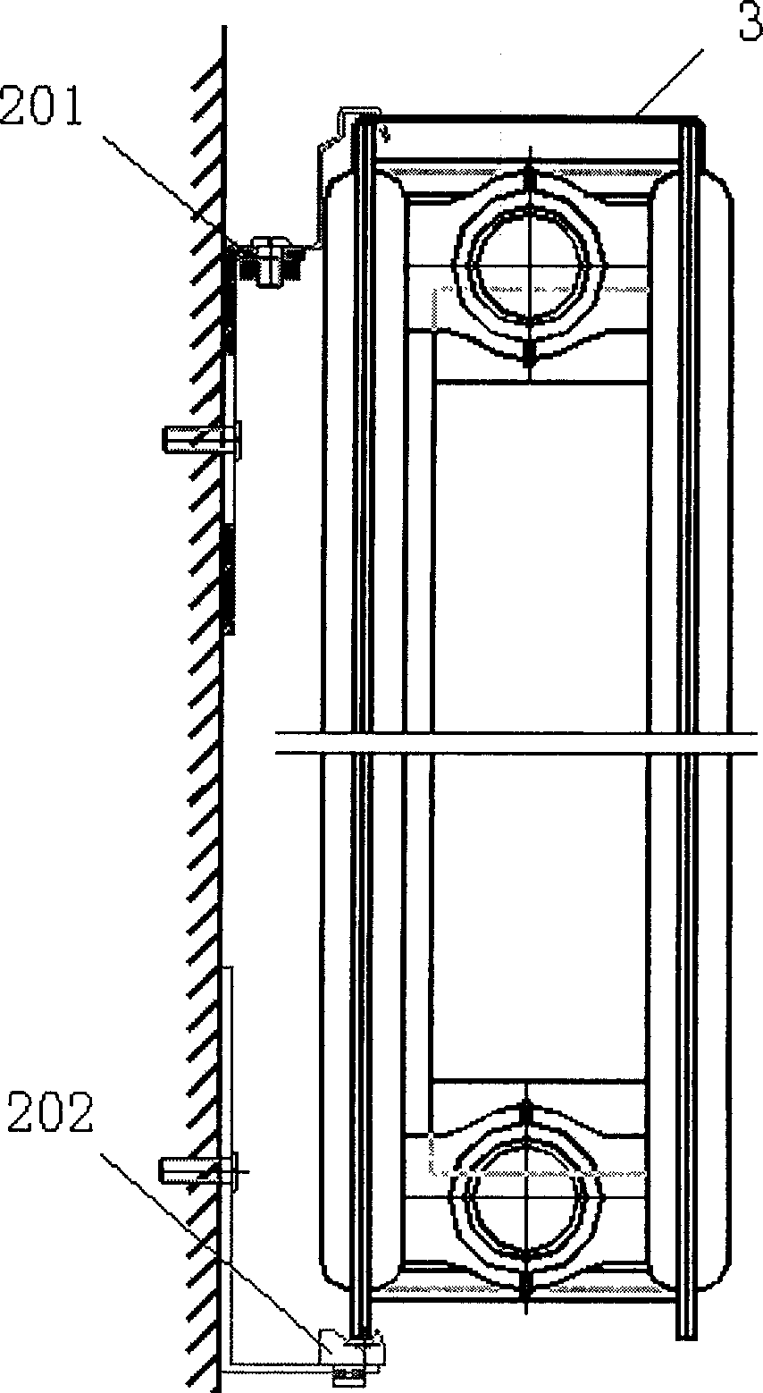 Suspension member for radiator