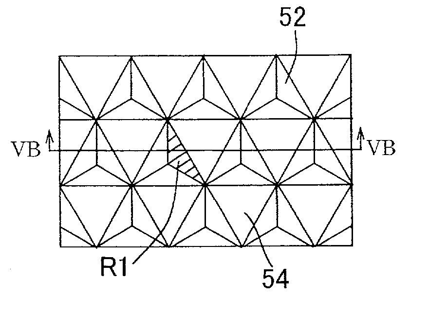 Optical element like corner cube retroreflector and reflective display device including such an optical element