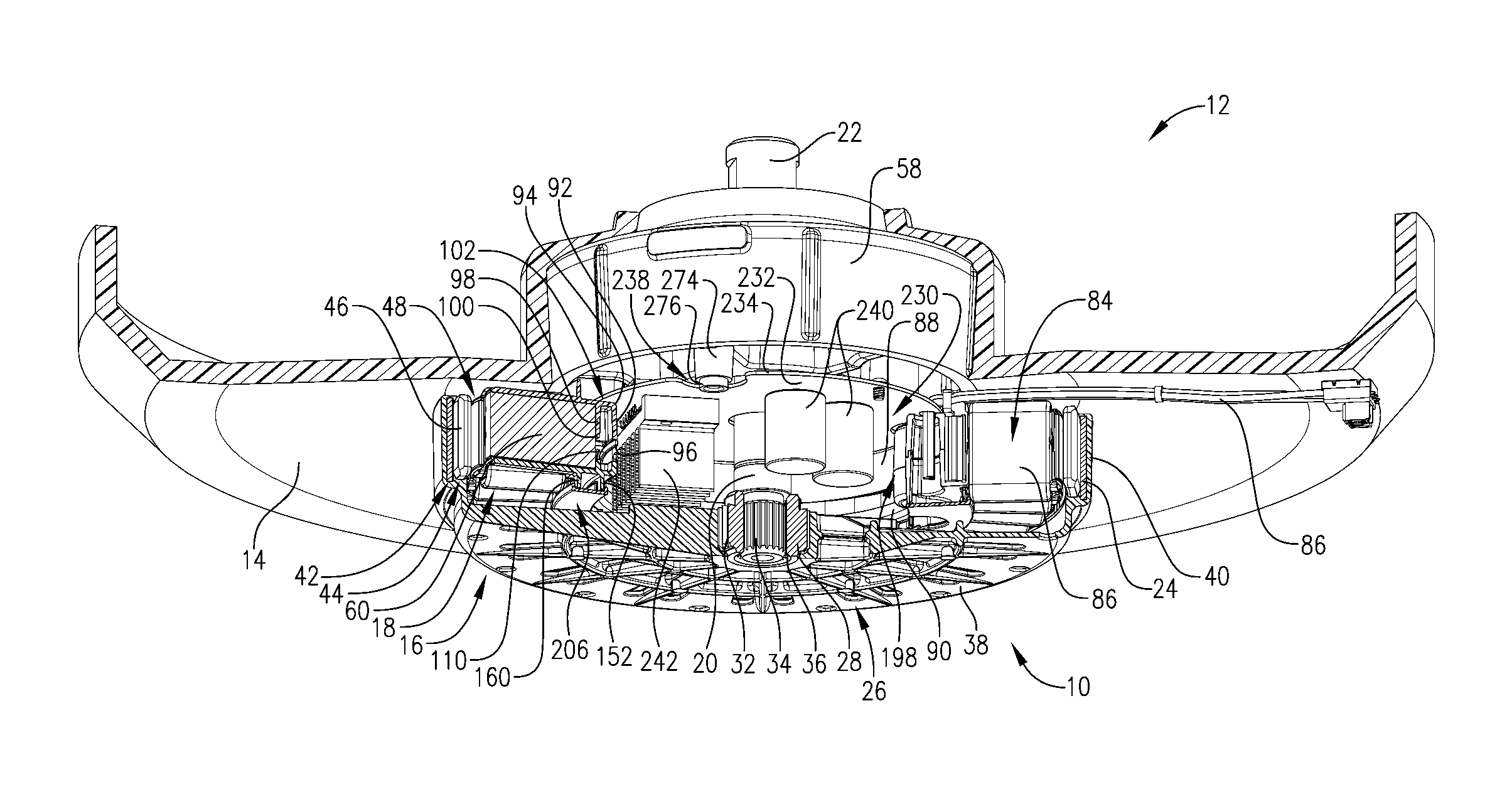 Integrated direct drive motor and control