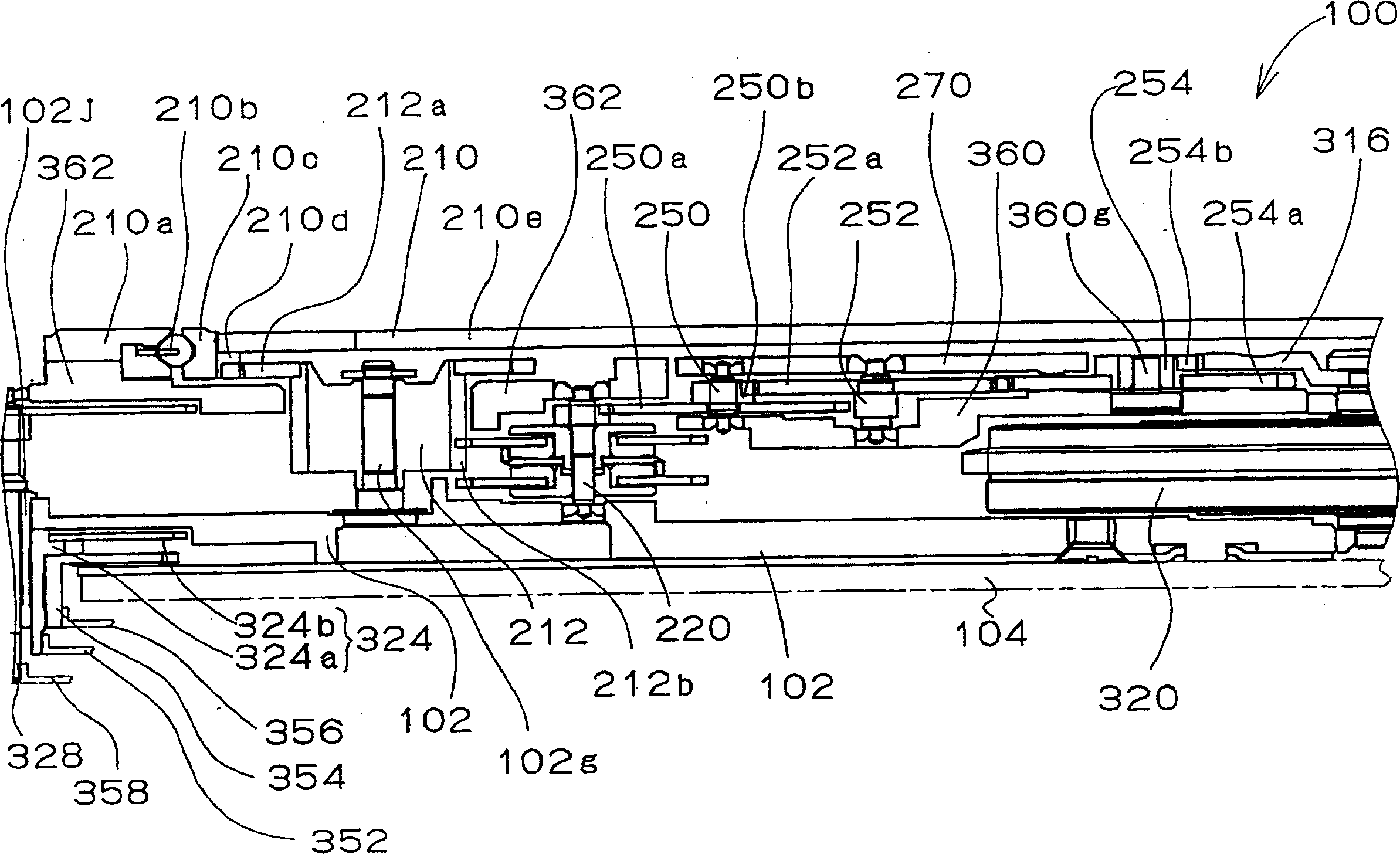 Self-winding timepiece having train wheel setting apparatus