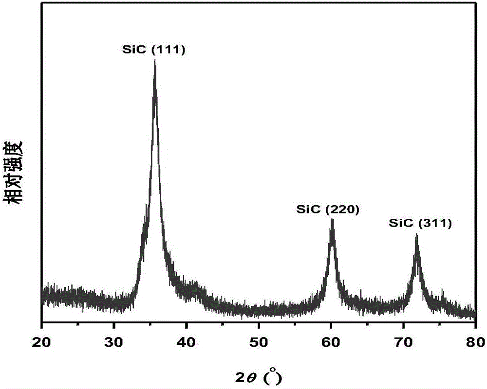 Fluidized bed chemical vapor deposition preparation method of silicon carbide nanoparticle